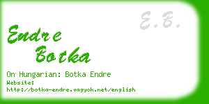 endre botka business card